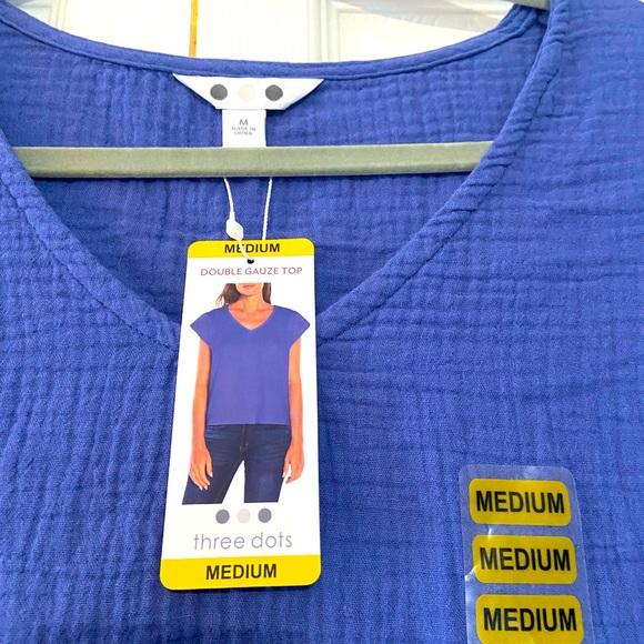 Three dots ladies gauze shirt size medium - Picture 6 of 6